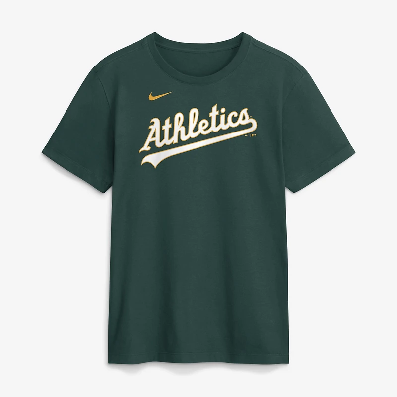 T-shirt Nike Henry Bolte Athletics vert pour homme, nom et numéro