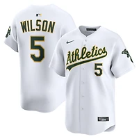 Men's Nike Jacob Wilson White Athletics Home Limited Player Jersey