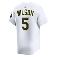 Men's Nike Jacob Wilson White Athletics Home Limited Player Jersey