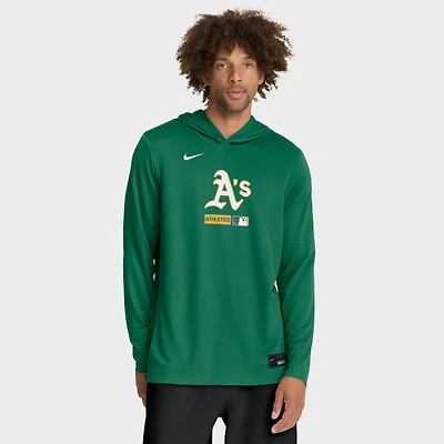 T-shirt à capuche manches longues Nike Kelly Green Athletics Authentic Collection Dri-FIT pour homme