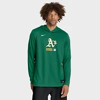 T-shirt à capuche manches longues Nike Kelly Green Athletics Authentic Collection Dri-FIT pour homme