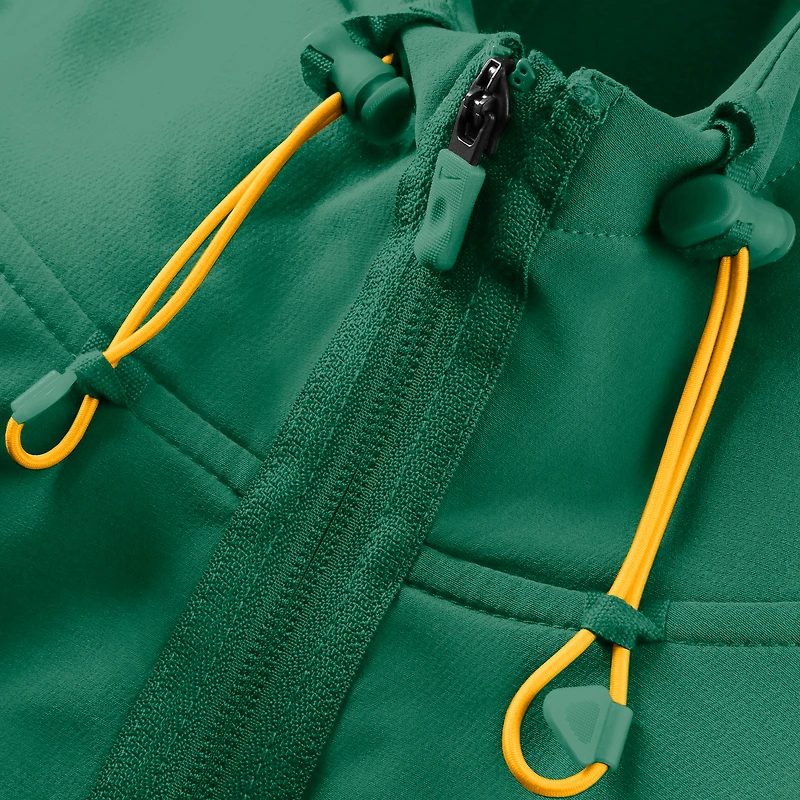 Men's Nike Kelly Green Athletics Authentic Collection Raglan Therma-FIT Full-Zip Hooded Jacket