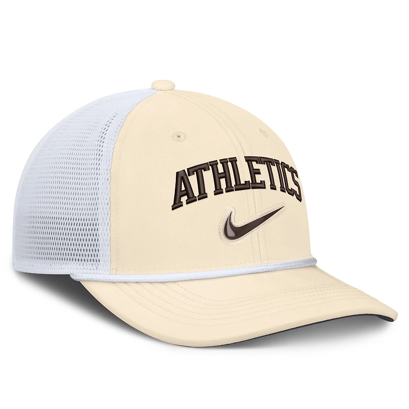 Men's Nike Natural/White Athletics Rise Dri-FIT Trucker Adjustable Hat