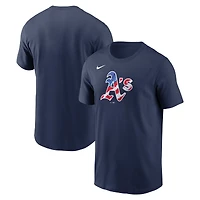 T-shirt Nike Athletics Americana bleu marine pour homme