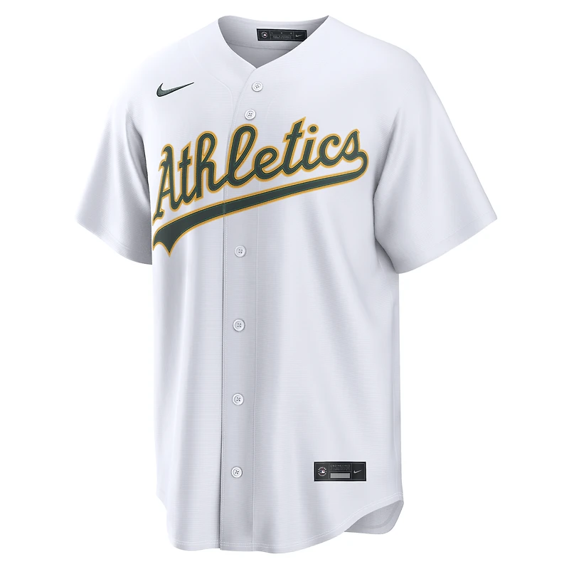 Men's Nike Nick Kurtz White Athletics Home Replica Jersey
