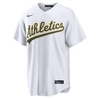Men's Nike Nick Kurtz White Athletics Home Replica Jersey