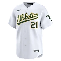 Men's Nike Tyler Soderstrom White Athletics Home Limited Player Jersey
