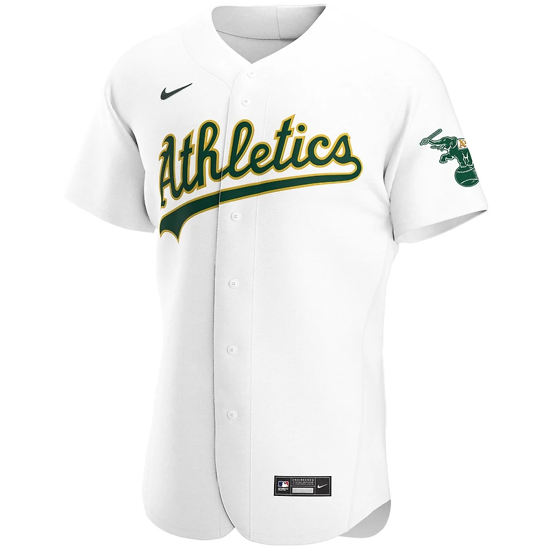 Men's Nike White Athletics Home Authentic Team Jersey