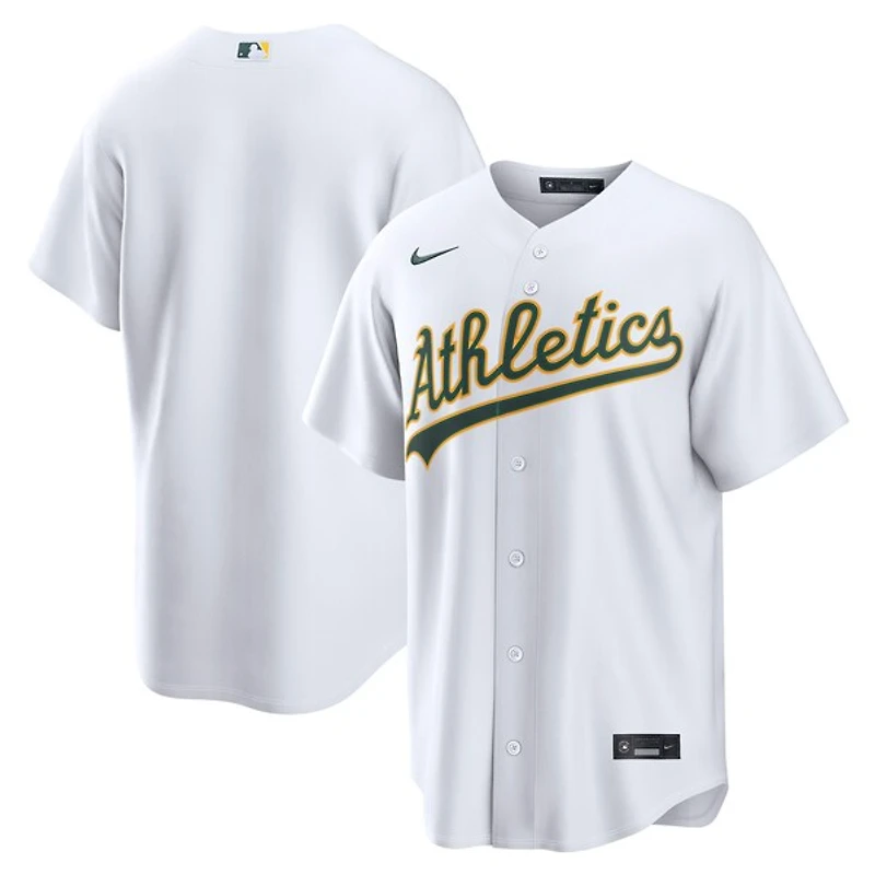 Men's Nike White Athletics Home Replica Jersey