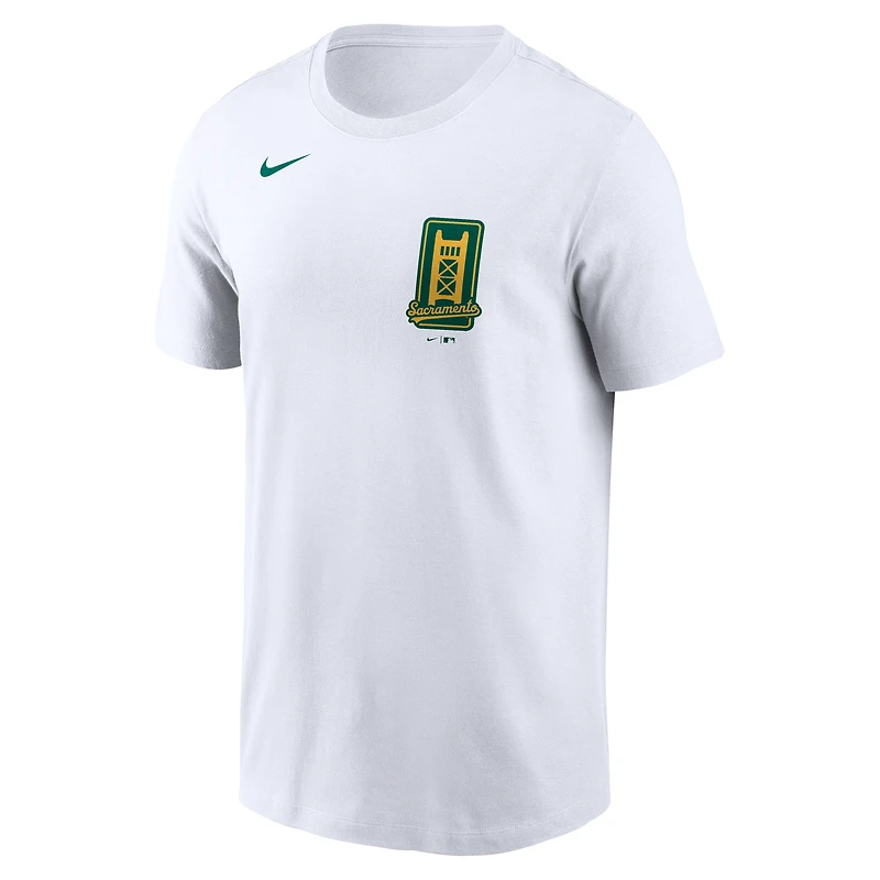Men's Nike White Athletics New Logo T-Shirt