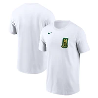 T-shirt Nike Athletics blanc avec nouveau logo pour homme