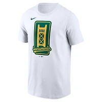 Men's Nike White Athletics Script T-Shirt