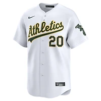 Men's Nike Zack Gelof White Athletics Home Limited Player Jersey
