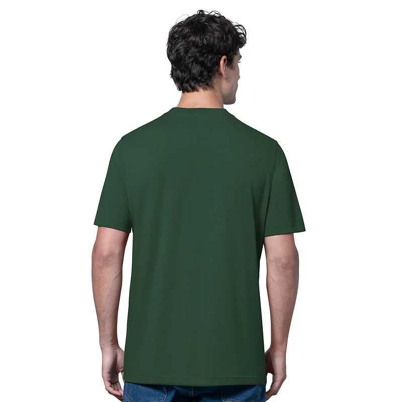 Ensemble de deux t-shirts à manches longues et courtes Starter Athletics pour homme, gris chiné/vert