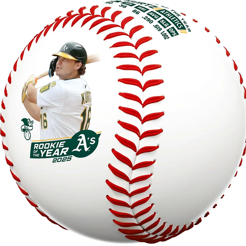 Nick Kurtz Athletics 2025 American League Rookie of the Year Award Winner Rawlings Baseball 