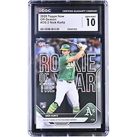 Nick Kurtz Athletics 2025 Topps Now '25 AL Rookie of the Year Award Winner Off-Season #OS-2 CGC Authenticated 10 Rookie Card