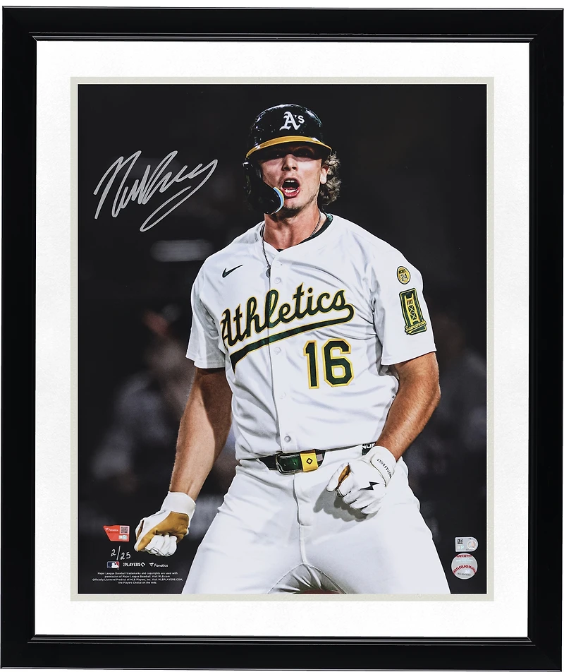 Photo dédicacée de Nick Kurtz (Athletics) - 40,6 x 50,8 cm (édition limitée à 25 exemplaires)