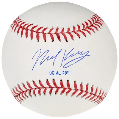 Nick Kurtz Athletics Autographed Baseball with "25 AL ROY" Inscription 