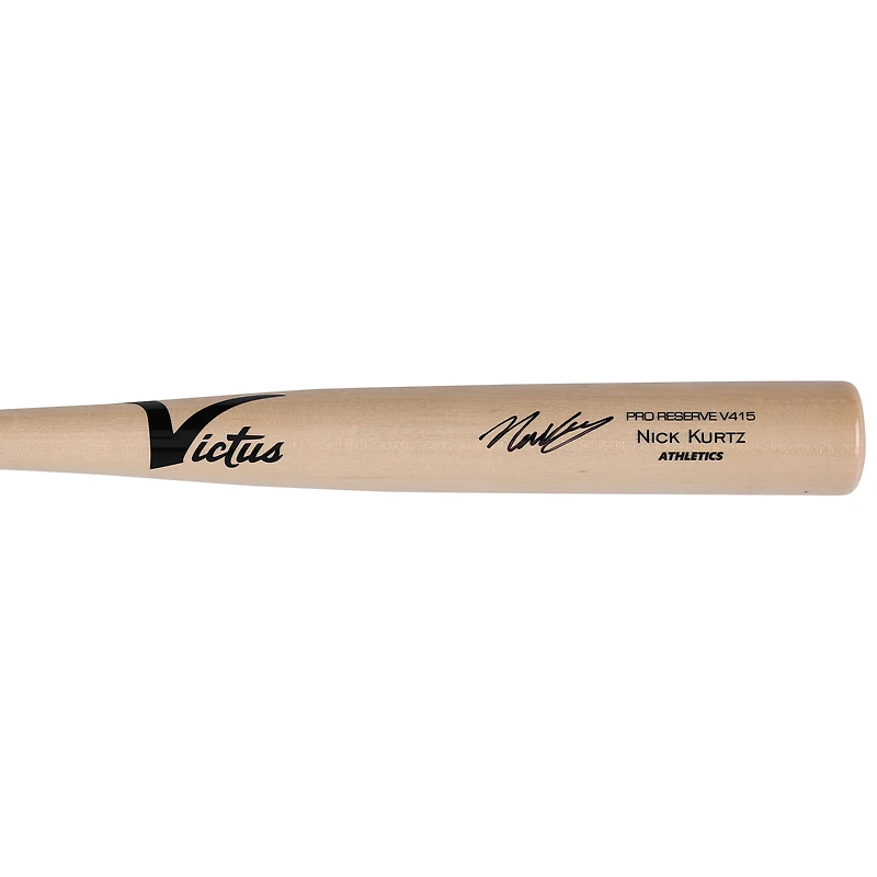 Nick Kurtz Athletics Autographed Victus Game Model Bat