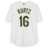 Nick Kurtz Athletics Autographed White Nike Replica Jersey  