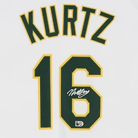 Nick Kurtz Athletics Autographed White Nike Replica Jersey  