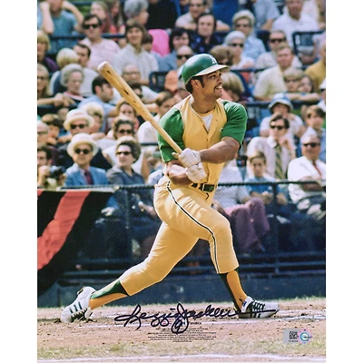 Reggie Jackson Athletics Autographed 8" x 10" Hitting Photograph