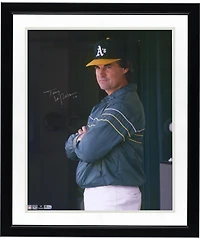 Tony La Russa Athletics Autographed 16" x 20" Dugout Photograph