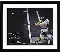 Tyler Soderstrom Athletics Autographed 16" x 20" Home Run Spotlight Photograph