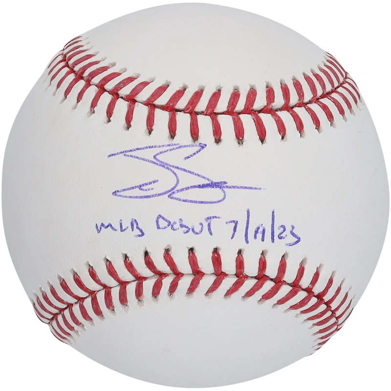 Tyler Soderstrom Athletics Autographed Baseball with "MLB Debut 7/14/23" Inscription