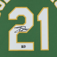 Tyler Soderstrom Athletics Autographed Green Nike Replica Jersey