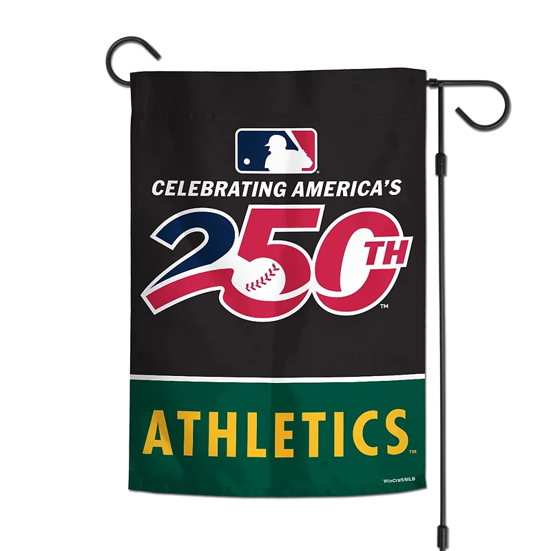 Drapeau de jardin double face WinCraft Athletics 12" x 18" America 250