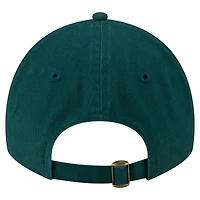 Casquette ajustable New Era Athletics Preppy Team 9TWENTY vert foncé pour femme