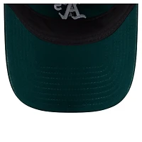 Casquette ajustable New Era Athletics Preppy Team 9TWENTY vert foncé pour femme