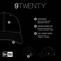 Women's New Era  Dark Green Athletics Preppy Team 9TWENTY Adjustable Hat