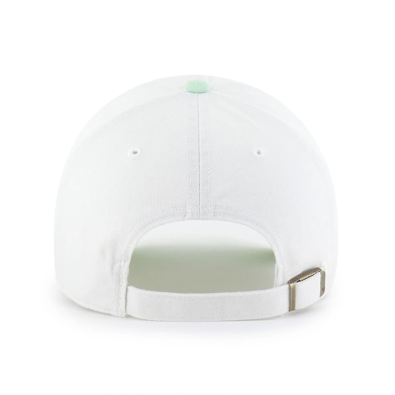 Women's '47 White/Green Athletics Gelato Two-Tone Clean Up Adjustable Hat