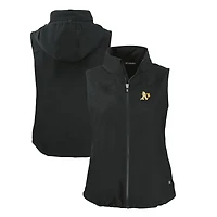 Gilet zippé entièrement recyclé Charter Eco pour femme, noir, de Cutter & Buck Athletics