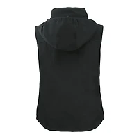 Women's Cutter & Buck Black Athletics Charter Eco Recycled Full-Zip Vest