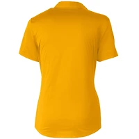 Polo extensible texturé Prospect pour femme Cutter & Buck Gold Athletics