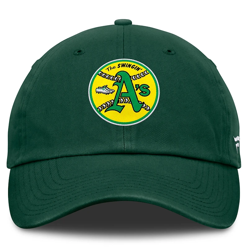Women's Fanatics Green Athletics Core Cooperstown Collection Adjustable Hat