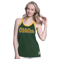 Women's G-III 4Her by Carl Banks Green Athletics Curveball Racerback Tank Top