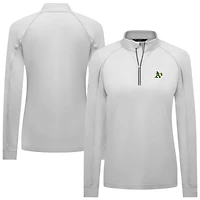 Women's Levelwear White Athletics Kinetic Insignia 2.0 Raglan Quarter-Zip Top