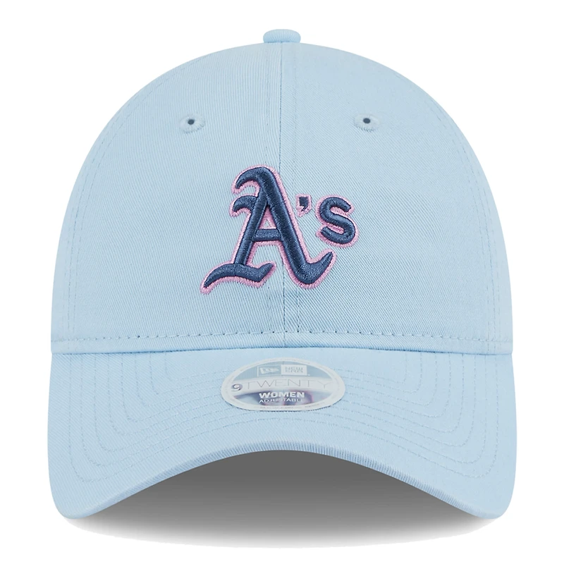 Women's New Era Athletics Multi Light Blue 9TWENTY Adjustable Hat