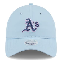 Women's New Era Athletics Multi Light Blue 9TWENTY Adjustable Hat