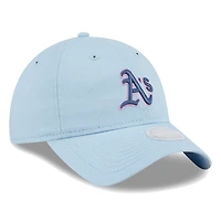 Women's New Era Athletics Multi Light Blue 9TWENTY Adjustable Hat