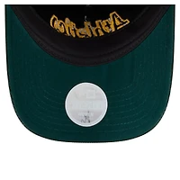 Casquette ajustable en velours côtelé 9TWENTY Athletics Green New Era pour femme