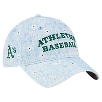 Women's New Era  Light Blue Athletics Daisy All Over 9TWENTY Adjustable Hat