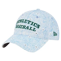 Women's New Era  Light Blue Athletics Daisy All Over 9TWENTY Adjustable Hat