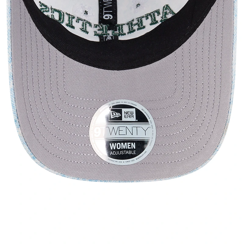 Women's New Era  Light Blue Athletics Daisy All Over 9TWENTY Adjustable Hat