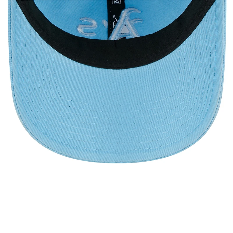 Casquette ajustable Athletics Doscientos Core Classic 9TWENTY bleu clair pour femme de New Era