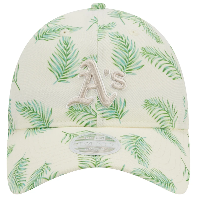 Casquette ajustable New Era Athletics Palms 9TWENTY blanche pour femme